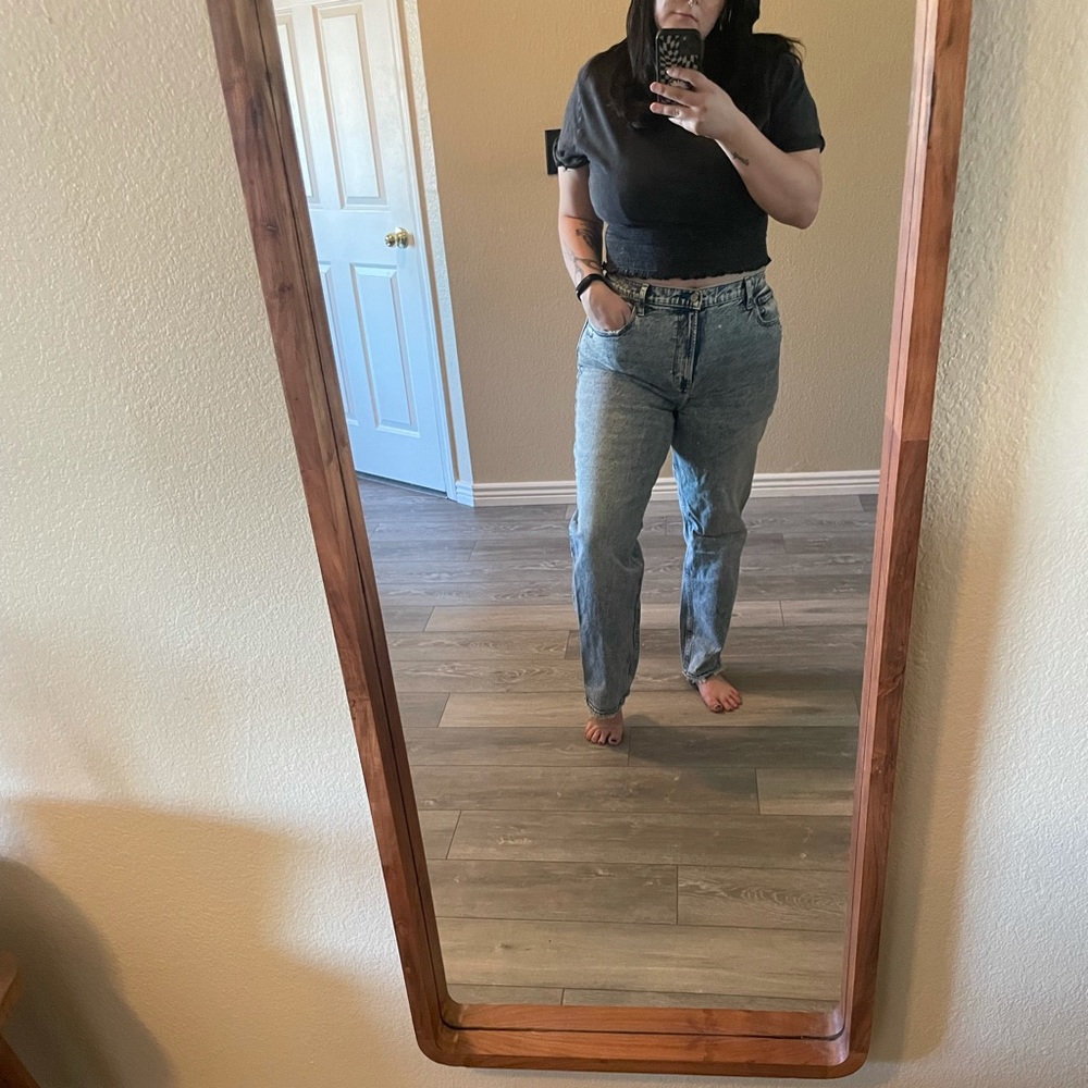 Abercrombie & Fitch 90’s straight ultra high rise jeans
